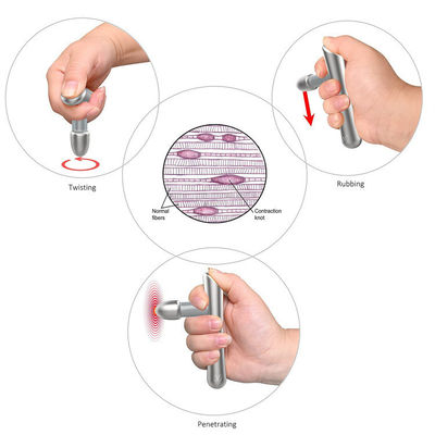 Herramienta de masaje T Forma de acero inoxidable Manual Reflexología Terapia de acupuntura para el cuidado de la salud corporal Terapia de tejidos IASTM