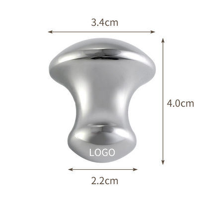 Logotipo personalizado disponible en acero inoxidable caliente en forma de hongo Gua Sha Masajista para belleza facial Cuidado del cuerpo Relajación de la piel