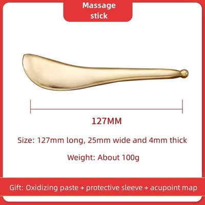 Punto de presión de los músculos del cuerpo Masajeador de latón puro Acupuntura Gua Sha Beauty Pen Punto de disparo de cobre
