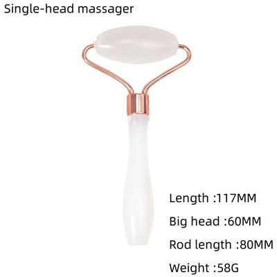Masaje Muscular Afgano Roller de Jade Blanco y Gua Sha Conjunto para Masaje Corporal con Piedra de Jade Guasha Natural