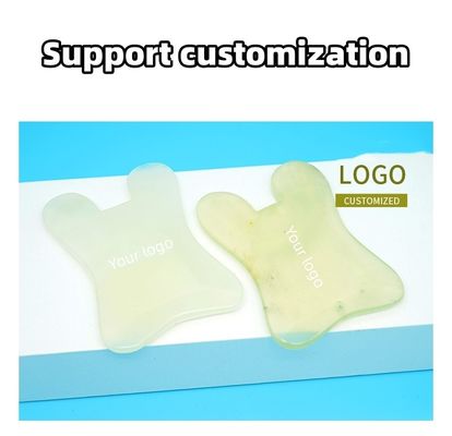 Peinado de masaje de Jade Xiuyan Guasha Peinado de Guasha Peinado de raspado del cuero cabelludo Peinado de masaje verde Herramientas de masaje para masaje