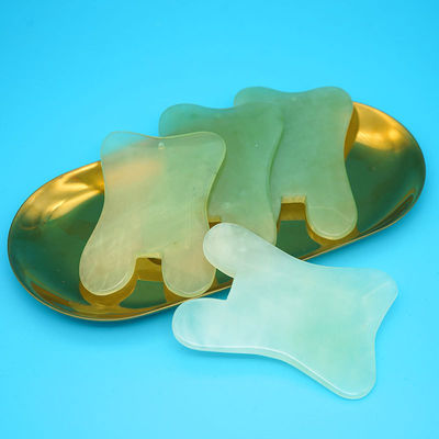 Peinado de masaje de Jade Xiuyan Guasha Peinado de Guasha Peinado de raspado del cuero cabelludo Peinado de masaje verde Herramientas de masaje para masaje