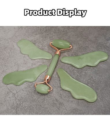 Herramientas de masaje de jade de Xiuyan 100% natural de doble cara de piedra de jade para estimular el flujo sanguíneo y aliviar el estrés