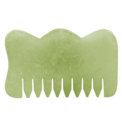 Equipo de masaje para la cabeza Peinado de cabello de jade Guasha Peinado de masaje para belleza y propiedades de jade Xiuyan