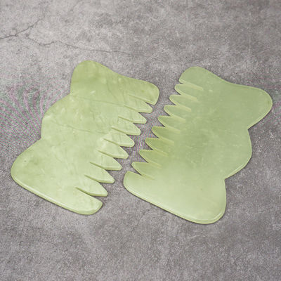Equipo de masaje para la cabeza Peinado de cabello de jade Guasha Peinado de masaje para belleza y propiedades de jade Xiuyan