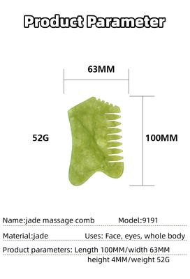 Cabello de la cabeza Masajistas de la cabeza con acupuntura Terapia de la cabeza Tratamiento de puntos de disparo Piedra de Jade Gua Sha Peinado Herramientas de masaje