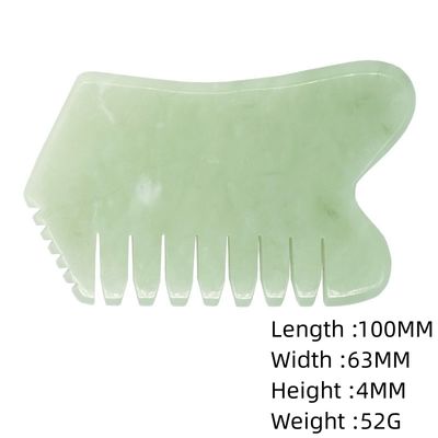 Cabello de la cabeza Masajistas de la cabeza con acupuntura Terapia de la cabeza Tratamiento de puntos de disparo Piedra de Jade Gua Sha Peinado Herramientas de masaje