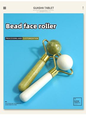 Equipo de masaje de forma esférica personalizada Gua Sha Roller Tool para raspar la cara productos de masaje de rodillos Guasha