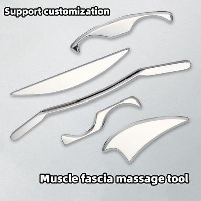Equipo de masaje de latón 2024 de acero inoxidable Gua Sha Long Bar Metal Guasha Herramienta de raspado para músculo y tejido