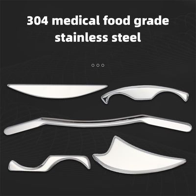 Equipo de masaje de latón 2024 de acero inoxidable Gua Sha Long Bar Metal Guasha Herramienta de raspado para músculo y tejido