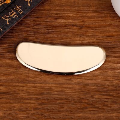 Herramienta de masaje profesional de oro de cobre de latón manejar masajeador facial Guasha tablero con alta calidad