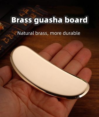 Herramienta de masaje profesional de oro de cobre de latón manejar masajeador facial Guasha tablero con alta calidad