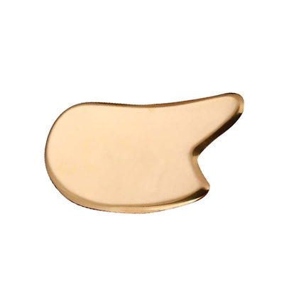 Herramienta de masaje de cara/cuerpo 2024 Tabla de raspado de Gua Sha de metal de latón para masaje de spa facial y masaje de meridianos para el cuidado de la piel