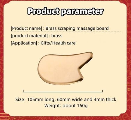Herramienta de masaje de cara/cuerpo 2024 Tabla de raspado de Gua Sha de metal de latón para masaje de spa facial y masaje de meridianos para el cuidado de la piel