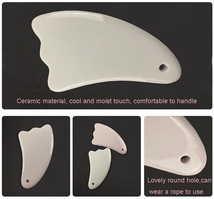 Tabla de masaje de cerámica Guasha La mejor opción para el cuidado de la piel del rostro y el cuerpo Tratamiento de Gua Sha en el cuidado de la salud de Spa