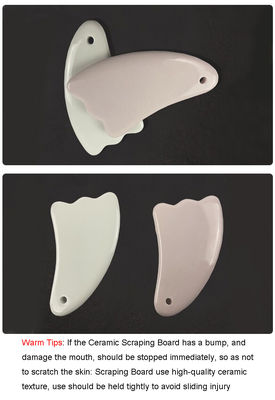 Tabla de masaje de cerámica Guasha La mejor opción para el cuidado de la piel del rostro y el cuerpo Tratamiento de Gua Sha en el cuidado de la salud de Spa