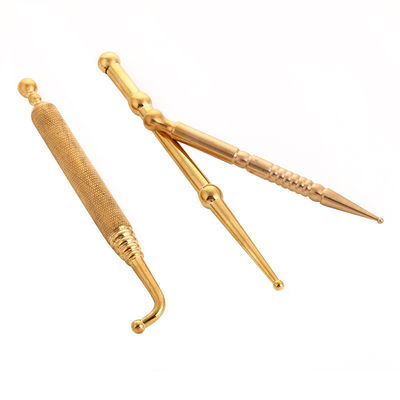 Herramientas de masaje Acupuntura Herramienta de terapia para latón Cobre Manual Reflexología Pluma Cuidado de la salud del cuerpo Terapia de tejidos Masaje