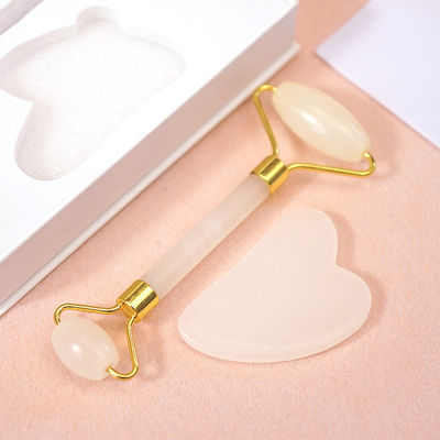 Músculos del cuerpo piedra de jade afgana natural Gua Sha tabla de raspado Guasha caras de rodillo caja de regalos conjunto de spa herramienta de masaje cuidado de la piel belleza facial