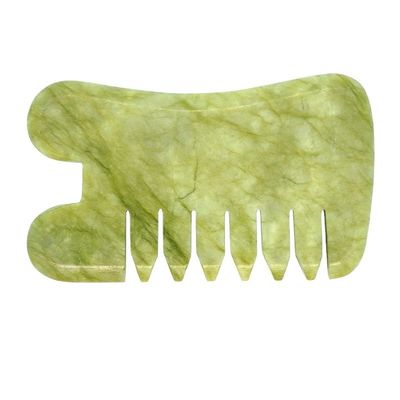 Experimenta los beneficios del peine de masaje de jade natural Xiuyan para masajes nutritivos