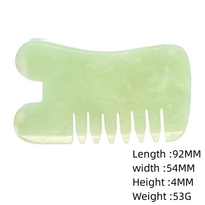 Experimenta los beneficios del peine de masaje de jade natural Xiuyan para masajes nutritivos