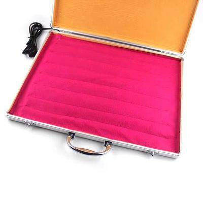 Caja de juego de Piedra de Energía Negra Automático Termostático Compresor caliente Masaje Spa Calentamiento volcánico Relajar Guasha Herramientas 16/18/20/22/28 piezas