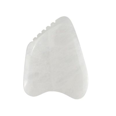 Masajeador corporal Gua Sha Tabla de raspado facial de piedra de jade blanca Guasha herramienta para la cara y SPA equipo de masaje de acupuntura