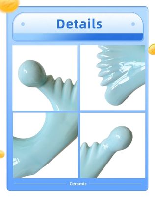 Masaje muscular Cerámica Gua Sha Board Máquina de terapia anti celulitis para herramientas de masaje facial azul