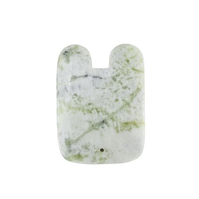Herramienta de masaje de belleza facial 2024 U Forma Natural Xiuyan Jade Gua Sha Scraping Board con función de masaje muscular