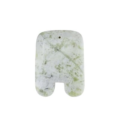 Herramienta de masaje de belleza facial 2024 U Forma Natural Xiuyan Jade Gua Sha Scraping Board con función de masaje muscular