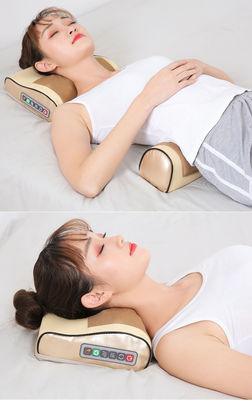 Diseño 2023 Masaje corporal Shiastu Vibración de calefacción Masajeador eléctrico de espalda almohada con función de fisioterapia con calor infrarrojo