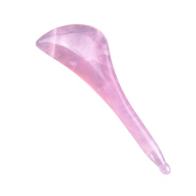 2024 Equipo popular de masaje corporal Rose Quartz Guasha Acupresión Reflexología Pluma Acupuntura Terapia Gua Sha Herramienta