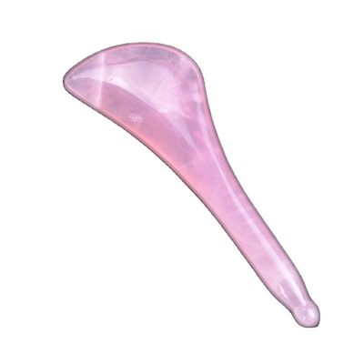Herramienta de masaje corporal Rosa Cuarzo Gua Sha Pluma Disponible Logotipo para la Acupuntura Facial y Ocular