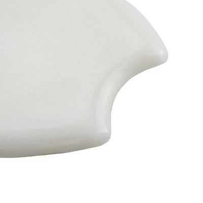 Herramienta de salón de belleza para el cuidado de la piel piedra de jade blanca natural Gua Sha tabla de raspado para masaje corporal