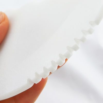 Herramienta de masaje piedra de jade blanca natural Gua Sha tabla de raspado para masajeador facial herramienta de cuidado de la piel antienvejecimiento