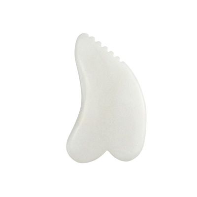 Masajista del cuerpo Gua Sha Scraping herramienta de masaje de jade blanco Guasha Scraper de tablero de jade natural