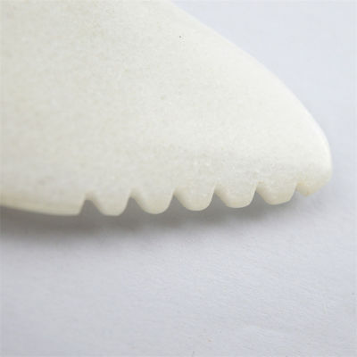 Masajista del cuerpo Gua Sha Scraping herramienta de masaje de jade blanco Guasha Scraper de tablero de jade natural