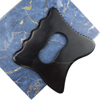 Piedra Bian Natural Guasha Terapia Gran Gua Sha Piedra de Marca Privada Spa Celulite herramienta de raspado del cuerpo para masaje muscular