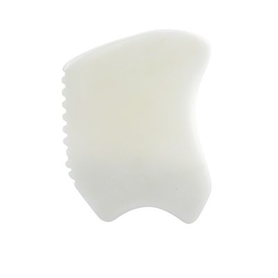 Herramienta de masaje corporal con piedra de jade blanca natural Gua Sha Scraping Board Guasha Facial Spa Cuidado de la piel Salón de belleza