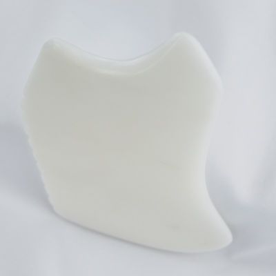 Herramienta de masaje corporal con piedra de jade blanca natural Gua Sha Scraping Board Guasha Facial Spa Cuidado de la piel Salón de belleza
