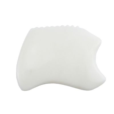 Masajeador corporal más nuevo estilo puro natural de jade blanco Facial anti-envejecimiento Gua Sha Junta de piedra preciosa cuidado de la piel masaje de jade piedra Guasha herramienta