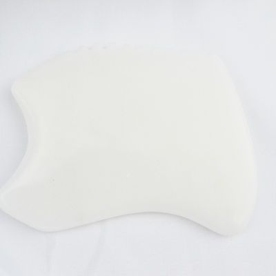 Masajeador corporal más nuevo estilo puro natural de jade blanco Facial anti-envejecimiento Gua Sha Junta de piedra preciosa cuidado de la piel masaje de jade piedra Guasha herramienta