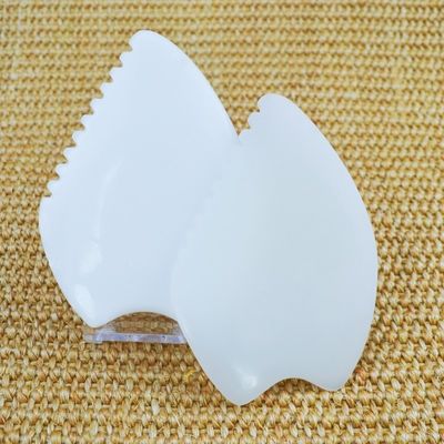 2024 Afganistán White Jade Gua Sha Scraping Board Logotipo personalizado disponible para masaje muscular y cuidado de la salud de la piel