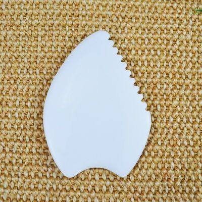 White Jade Gua Sha Scraping Masajeador de tabla para logotipo personalizado Disponible Masajeador facial de spa La herramienta de cuidado de la salud definitiva