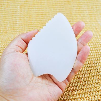 Masaje facial Afgano Jade Blanco Gua Sha Piedra Natural Jade Piedra Guasha Herramienta de raspado Mejor vendidos Equipo de masaje corporal