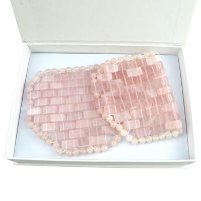 Máscara de masaje de jade de cuarzo rosa logotipo personalizado disponible herramienta de belleza para el masaje de ojos de cuidado de la piel