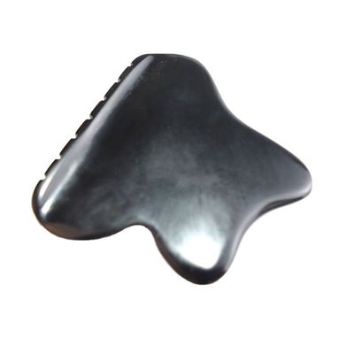 Herramienta de masaje corporal 2024 Tendencia Natural Piedra Bian Negro Gua Sha Tabla de raspado para rejuvenecimiento Facial Spa