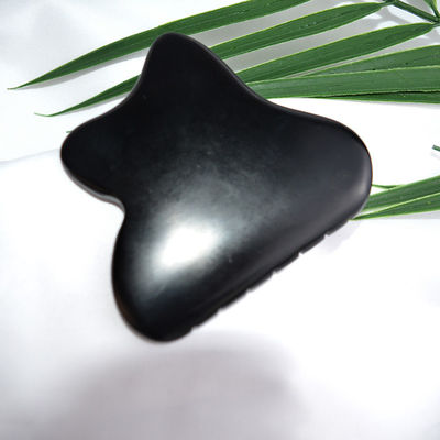 Herramienta de masaje corporal 2024 Tendencia Natural Piedra Bian Negro Gua Sha Tabla de raspado para rejuvenecimiento Facial Spa