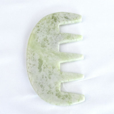 Masajeador Facial Piedra de Jade Gua Sha Peinado Cabeza Cuero cabelludo Guasha Herramienta de masaje para masaje de cuerpo completo Área de masaje Custom Logotipo