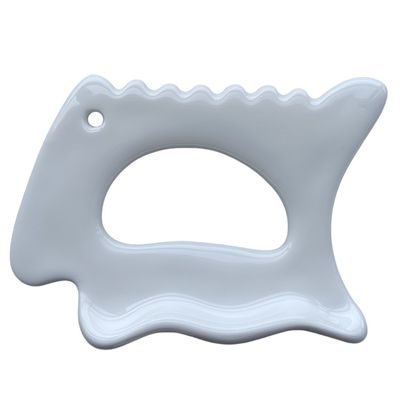 Cuerpo Cuello Cara Cuidado personal de la piel Spa Estiramiento facial Belleza Antirrugas Mejor vendedor Masaje Cerámica Gua Sha Herramienta con Blanco