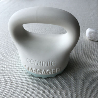 Equipo de masaje corporal 2024 Cerámica Blanca Gua Sha Raspador de Masaje Cepillo para Cuero Cabelludo Peinado Terapia de la Cabeza y Herramienta de Belleza Facial